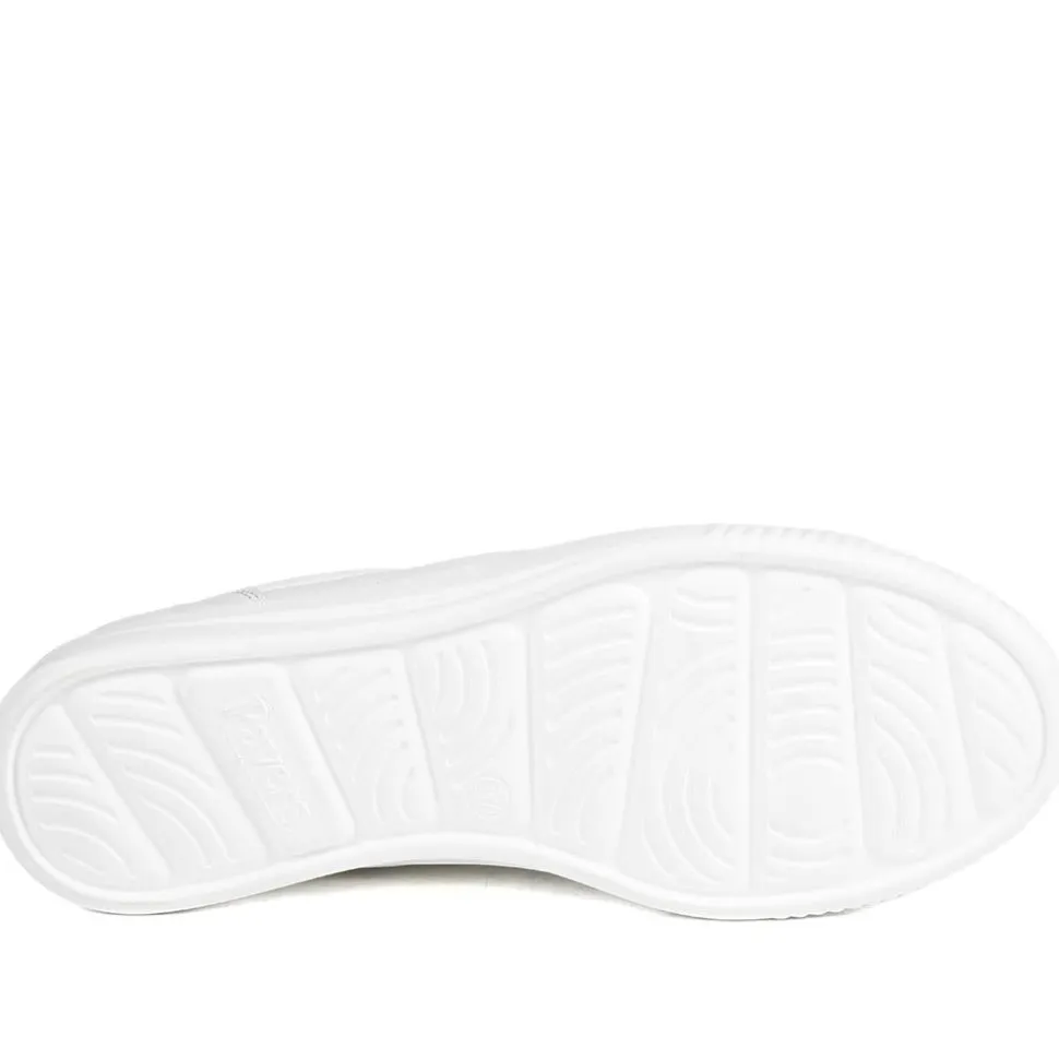 Casual Lace Up Platform Trainers - White