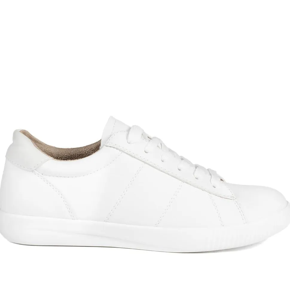 Casual Lace Up Platform Trainers - White