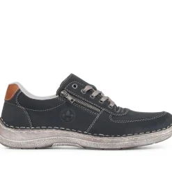 Casual Lace-Up Shoe - Navy