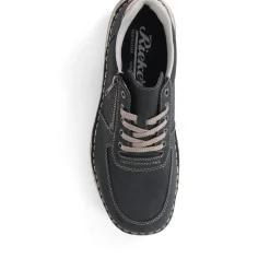 Casual Lace-Up Shoe - Navy