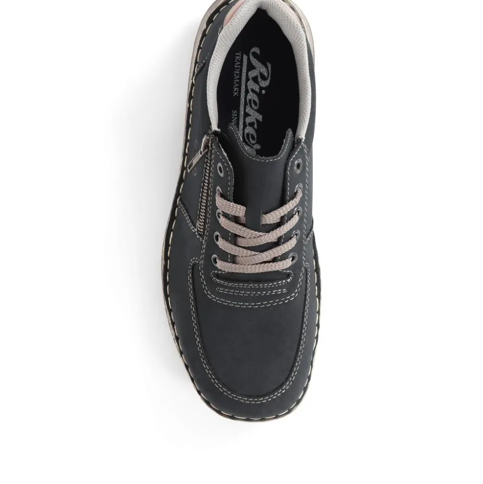 Casual Lace-Up Shoe - Navy