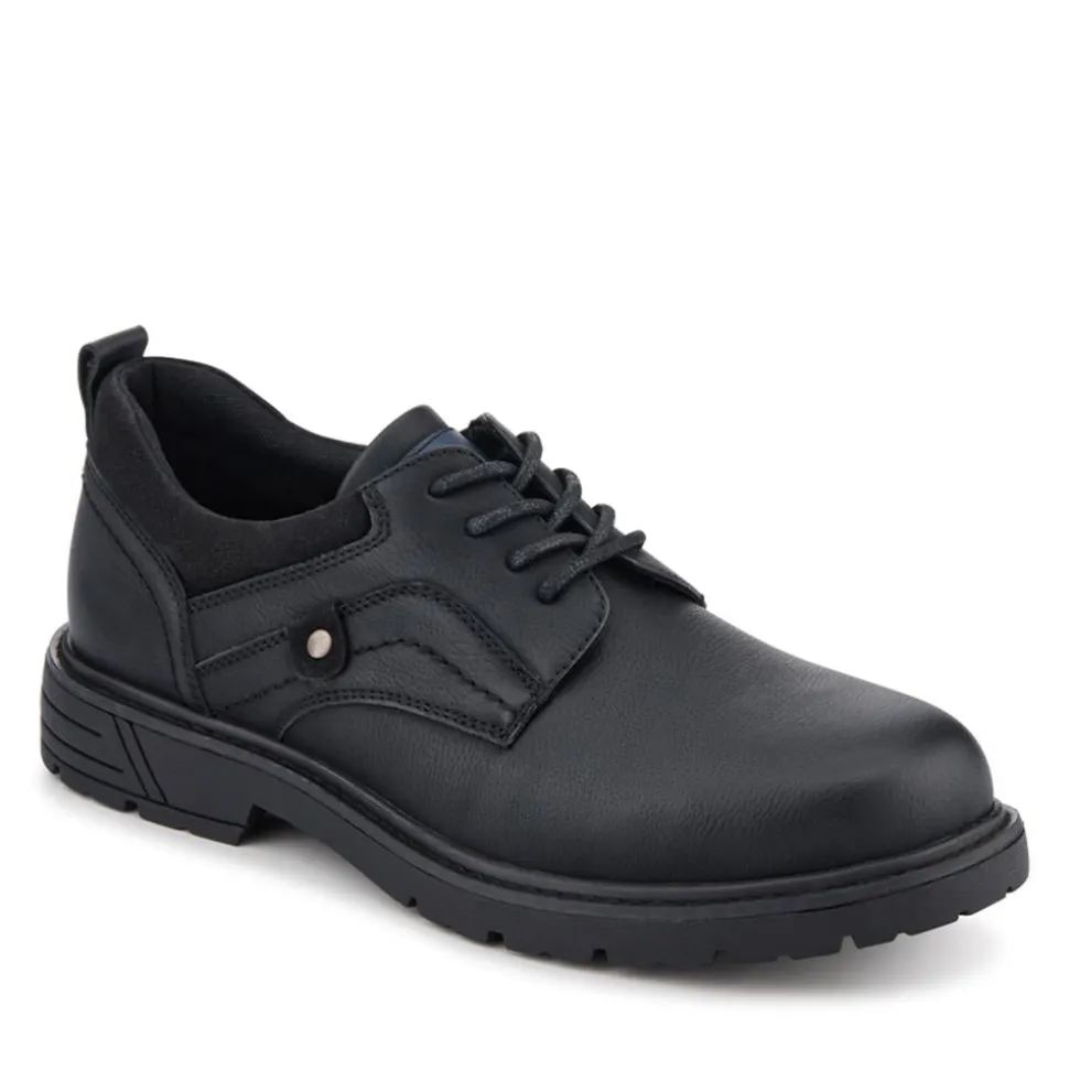 Casual Lace-Up Shoes - Black