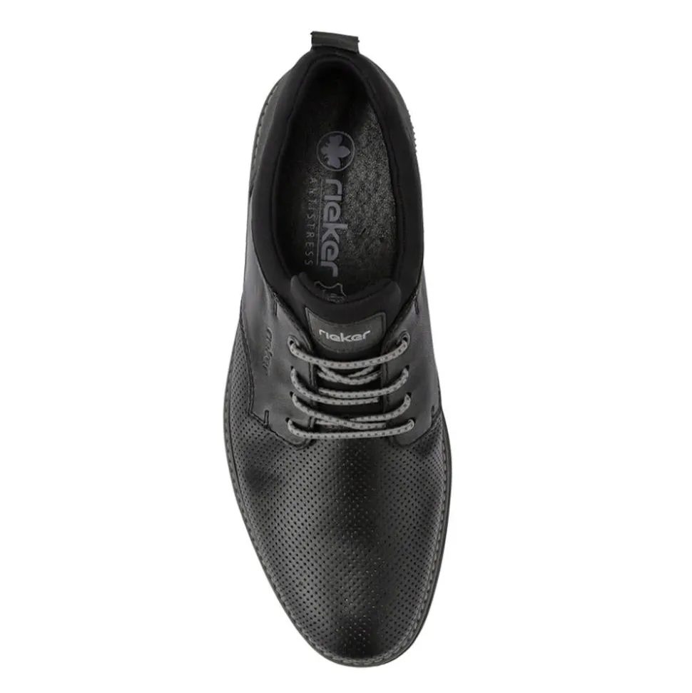 Casual Lace-Up Shoes - Black