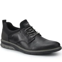Casual Lace-Up Shoes - Black