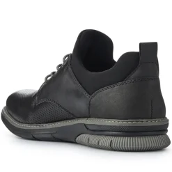 Casual Lace-Up Shoes - Black