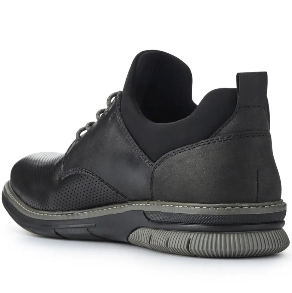 Casual Lace-Up Shoes - Black