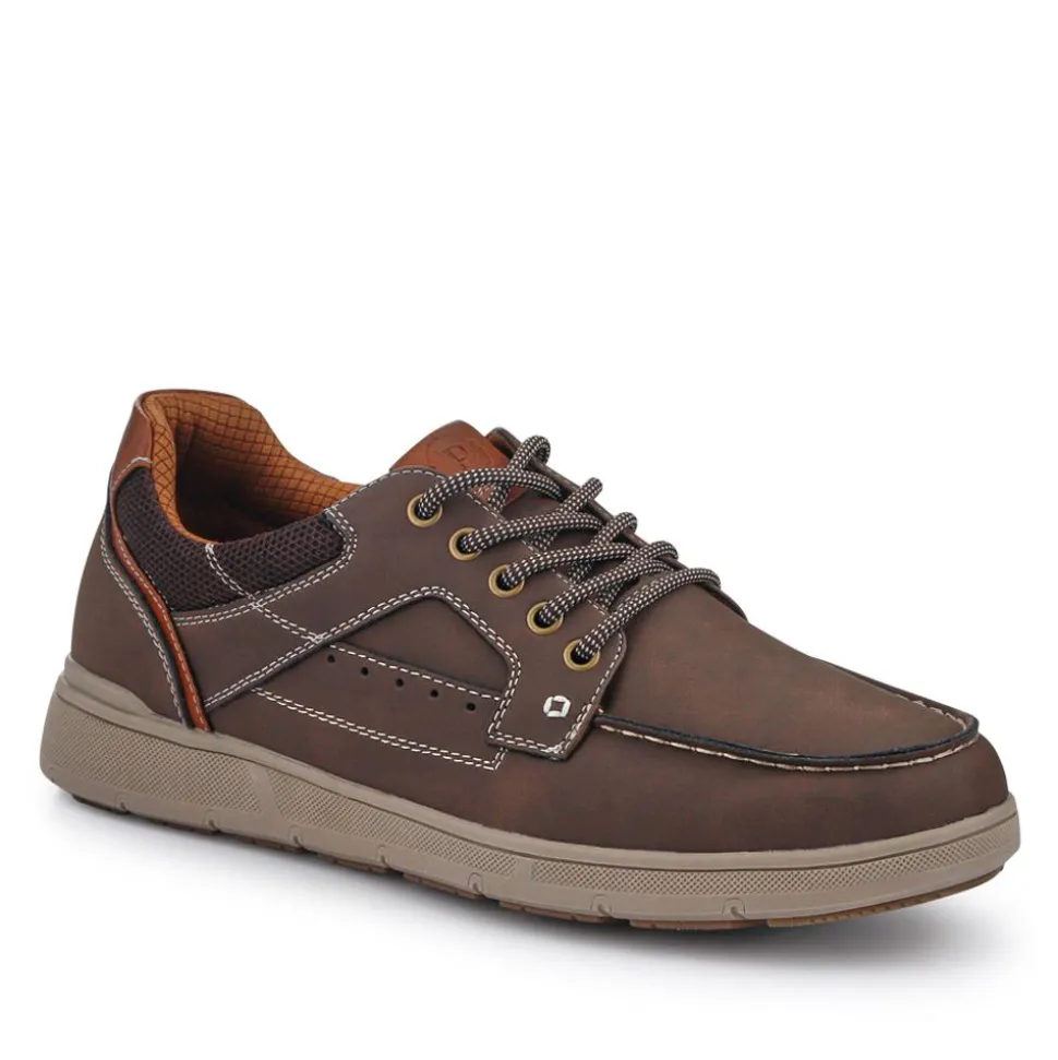 Casual Lace Up Shoes - Brown