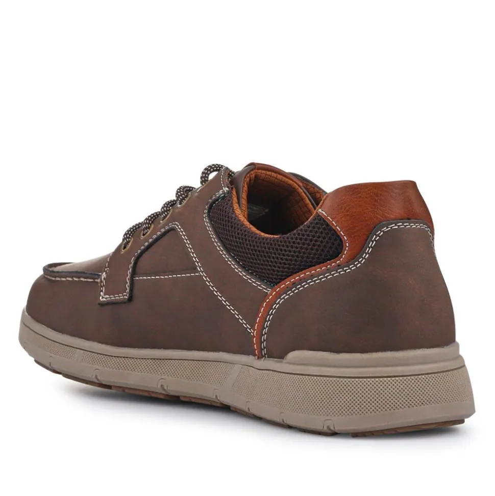 Casual Lace Up Shoes - Brown