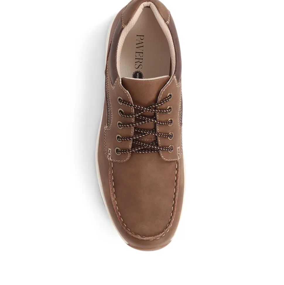 Casual Lace-Up Shoes - Brown