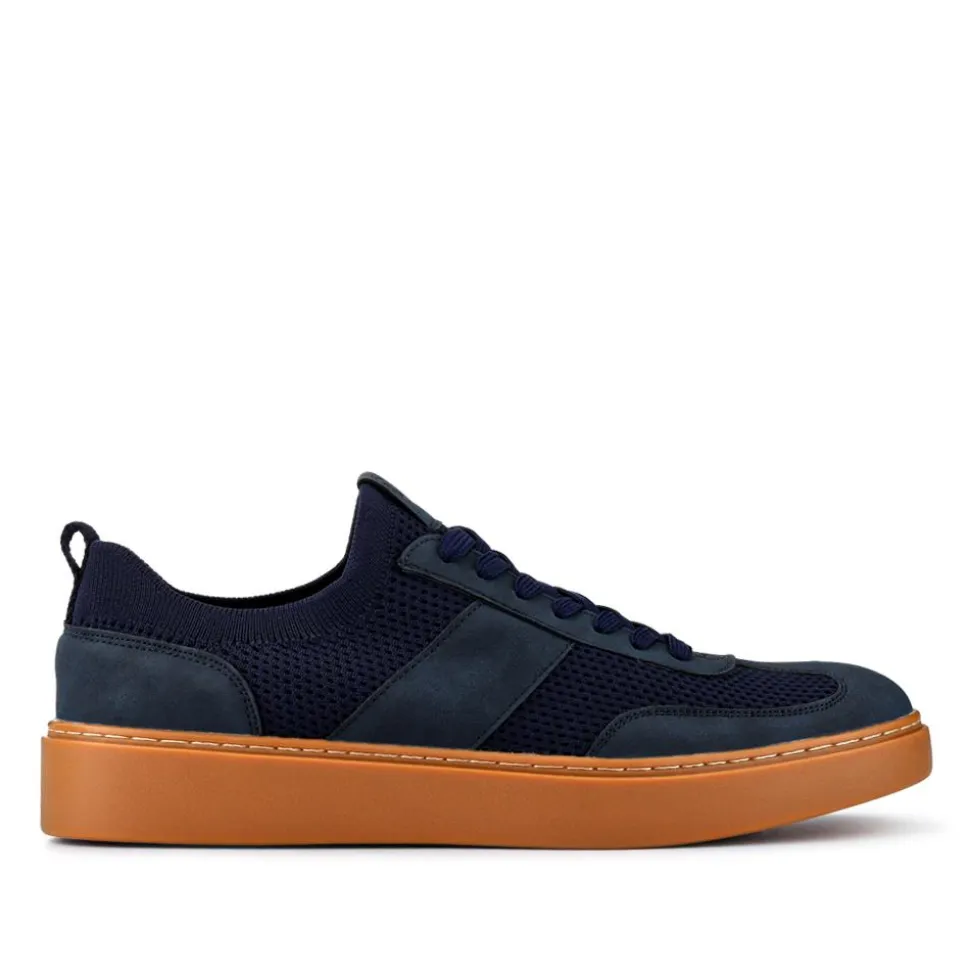 Casual Lace-Up Shoes - Navy