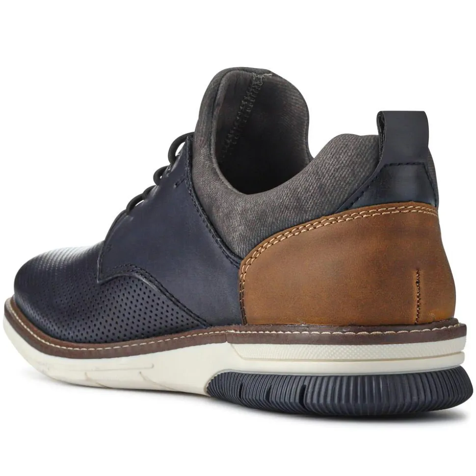 Casual Lace-Up Shoes - Navy