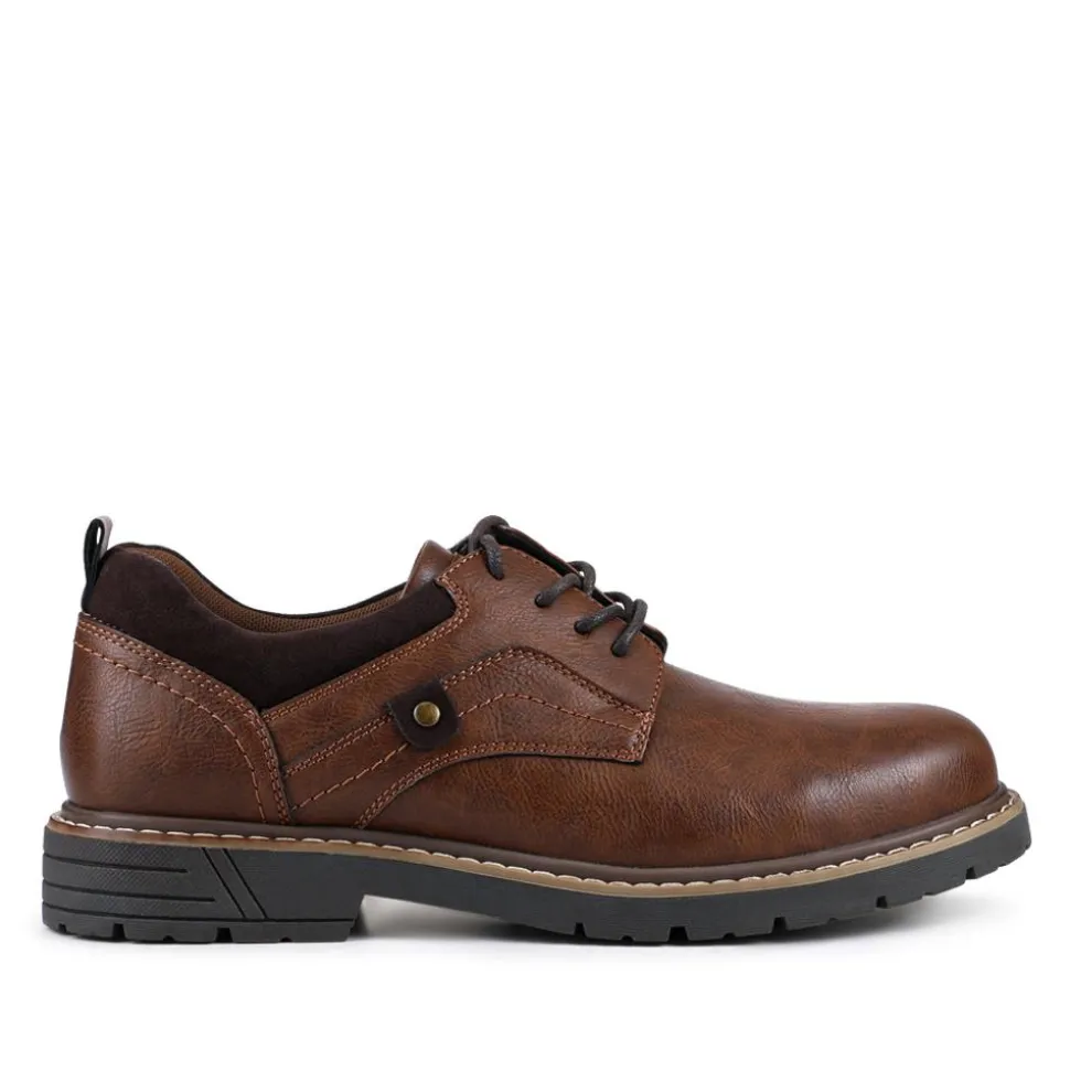 Casual Lace-Up Shoes - Tan