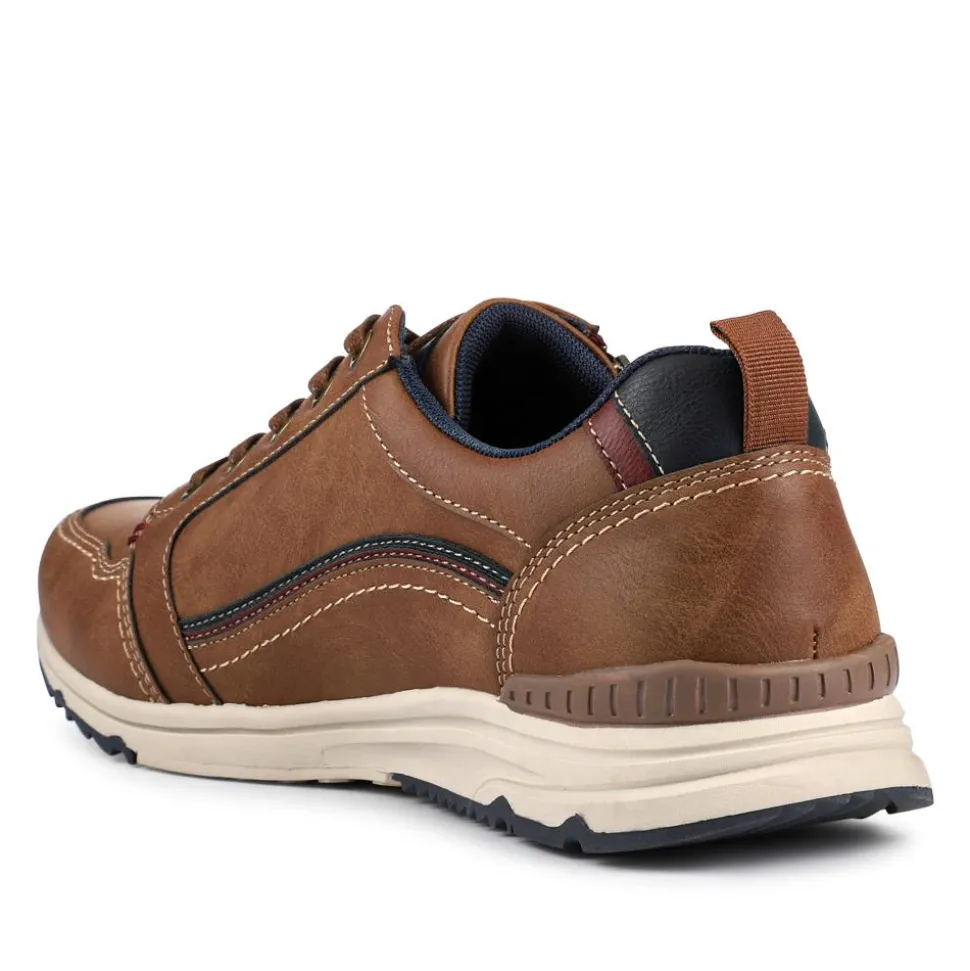Casual Lace-Up Shoes - Tan