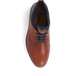 Casual Lace-Up Shoes - Tan-Navy