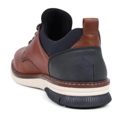 Casual Lace-Up Shoes - Tan-Navy