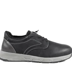 Casual Lace Up Shoes With Grip Sole - Black