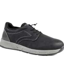 Casual Lace Up Shoes With Grip Sole - Black