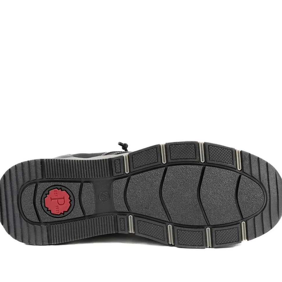 Casual Lace Up Shoes With Grip Sole - Black
