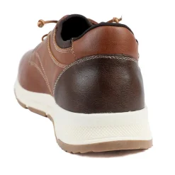 Casual Lace Up Shoes With Grip Sole - Tan