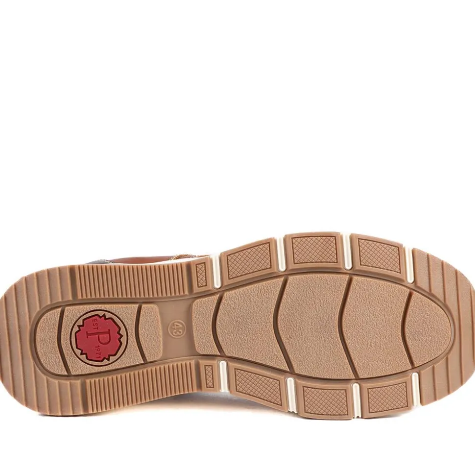 Casual Lace Up Shoes With Grip Sole - Tan