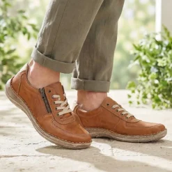 Casual Lace-Up Shoe - Tan
