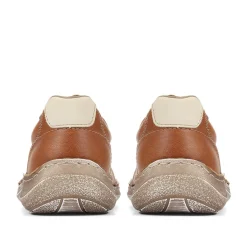 Casual Lace-Up Shoe - Tan