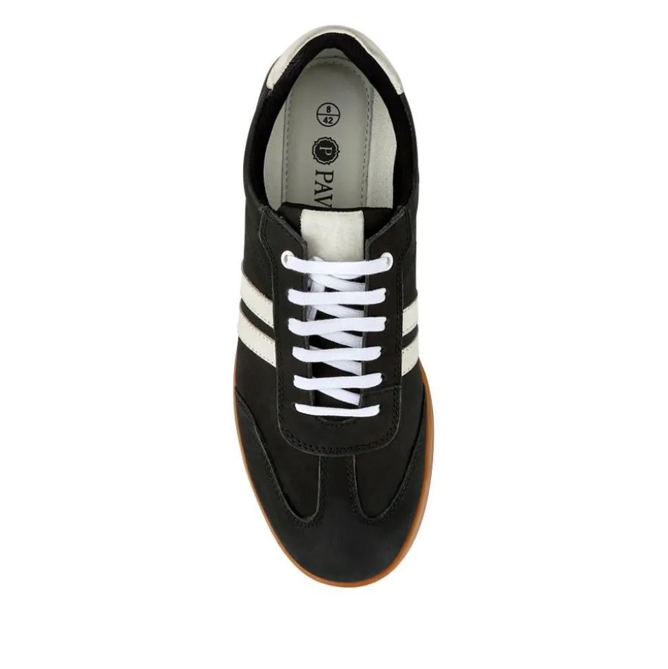 Casual Lace-Up Trainers - Black