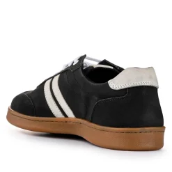 Casual Lace-Up Trainers - Black