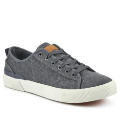Casual Lace-Up Trainers - Grey