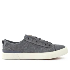 Casual Lace-Up Trainers - Grey