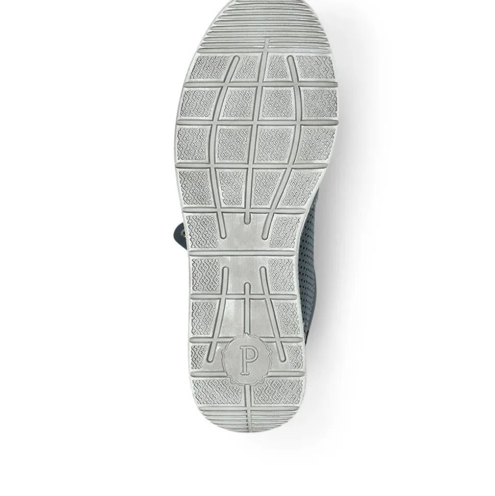 Casual Lace-Up Trainers - Navy