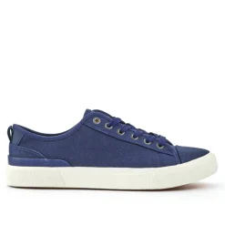 Casual Lace-Up Trainers - Navy