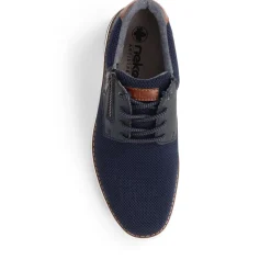 Casual Lace-Up Trainers - Navy