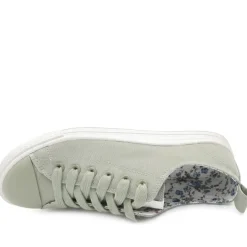 Casual Lace Up Trainers - Sage