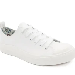 Casual Lace Up Trainers - White