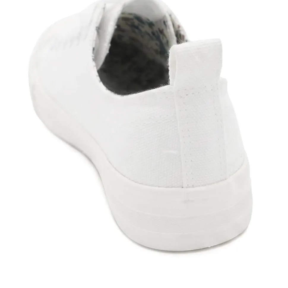 Casual Lace Up Trainers - White