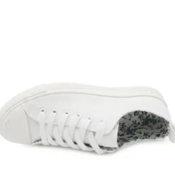 Casual Lace Up Trainers - White