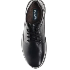 Casual Leather Lace-Up Shoes - Black