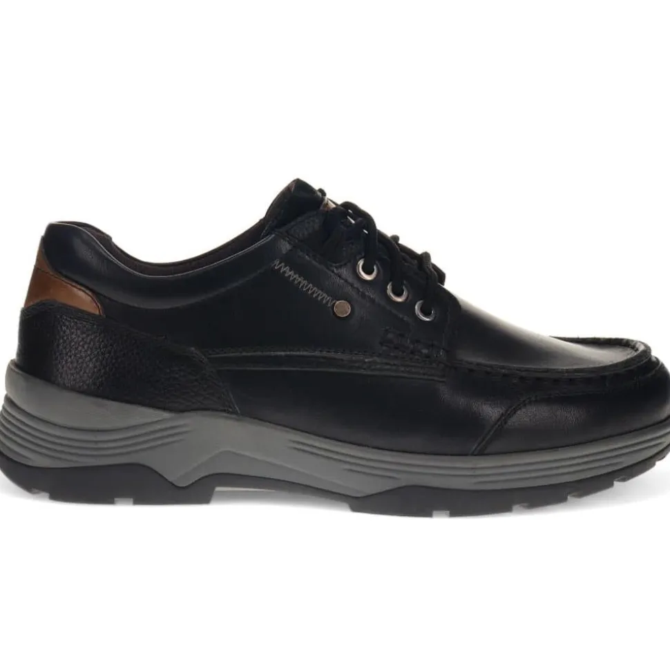 Casual Leather Lace-Up Shoes - Black