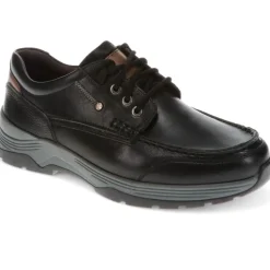 Casual Leather Lace-Up Shoes - Black
