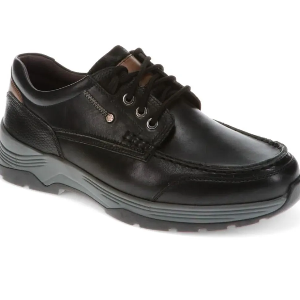 Casual Leather Lace-Up Shoes - Black