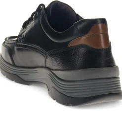 Casual Leather Lace-Up Shoes - Black