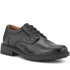 Casual Leather Lace-Up Shoes - Black