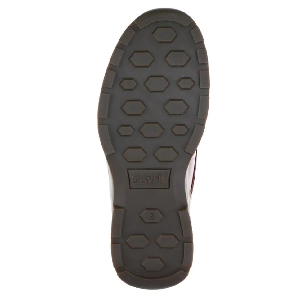 Casual Leather Lace-Up Shoes - Cognac