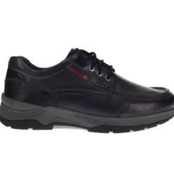 Casual Leather Lace-Up Shoes - Navy