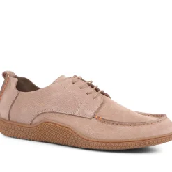 Casual Leather Lace-Up Shoes - Sand