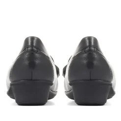 Casual Leather Moccasin - Black