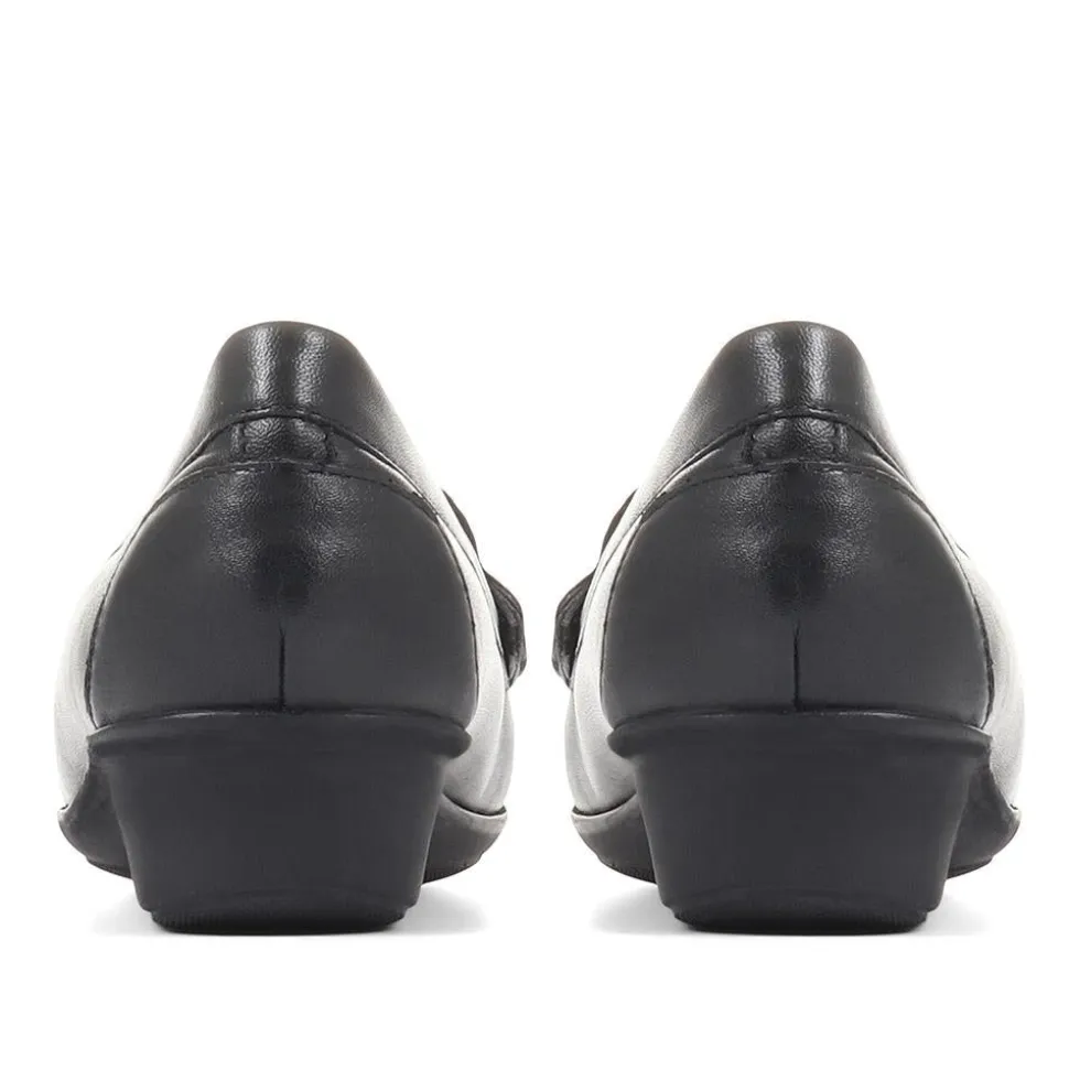 Casual Leather Moccasin - Black
