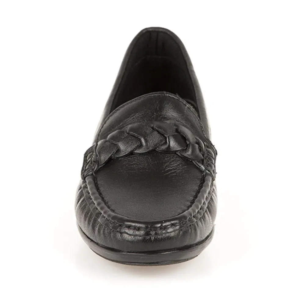 Casual Leather Moccasin - Black