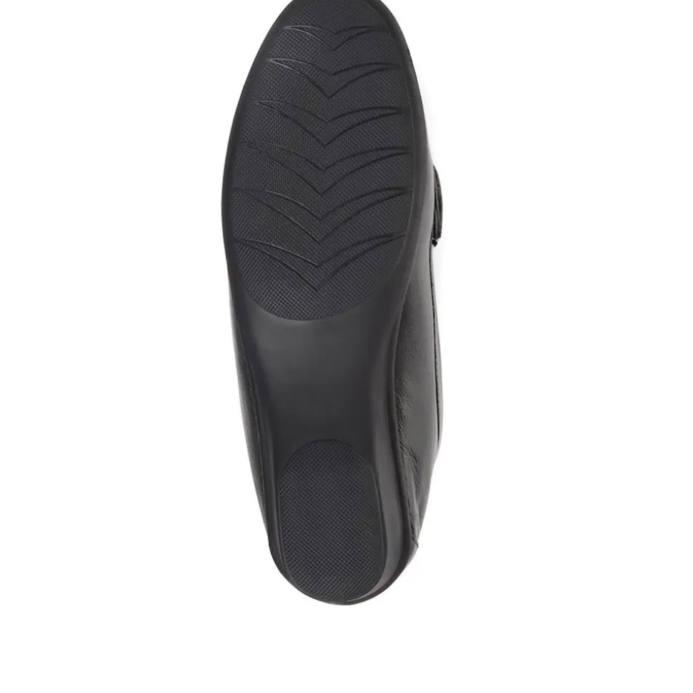 Casual Leather Moccasin - Black